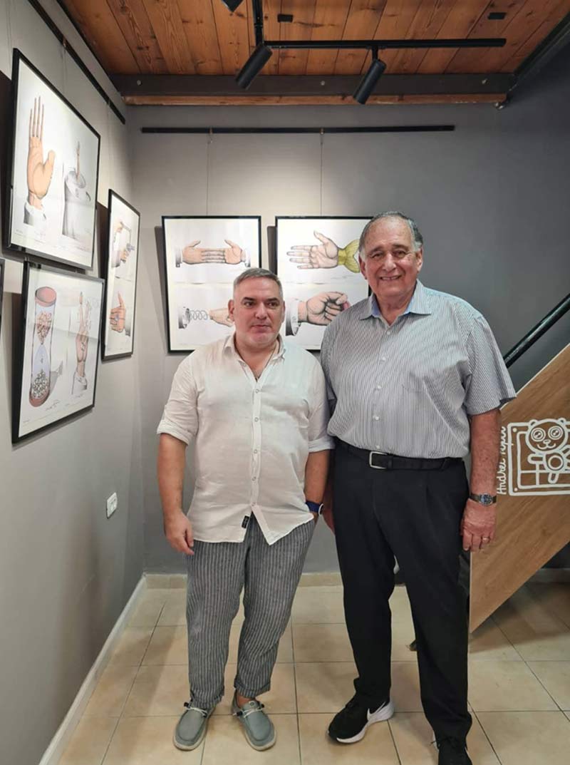 ראש העיר יונה יהב עם אנדריי פופוב.